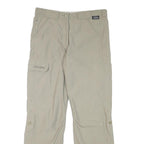 SCHOFFEL Womens Beige Regular Fit Outdoor Trousers W31 L29 Zip Polyester Blend