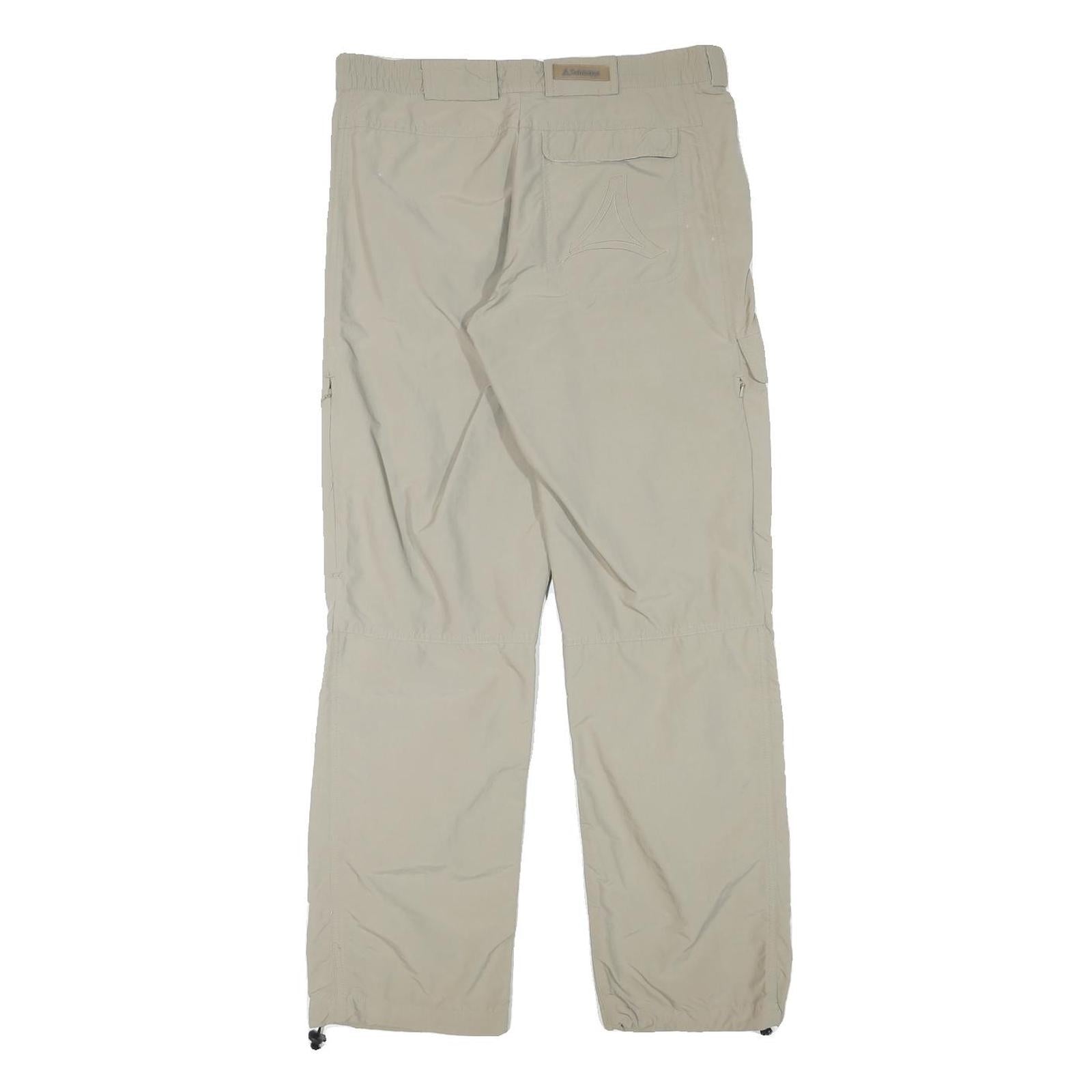 SCHOFFEL Womens Beige Regular Fit Outdoor Trousers W31 L29 Zip Polyester Blend