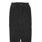 LEE Womens Relaxed Black Denim Jeans W27 L31 Comfortable Cotton Blend Zip