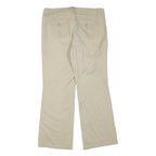 MANHATTAN CHINO Womens Cotton Blend Beige Regular Fit Straight Leg Trousers W36