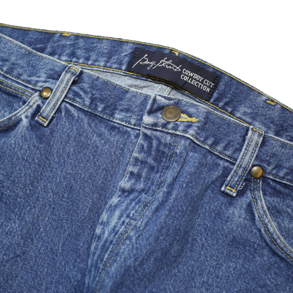 WRANGLER Mens Regular Fit Blue Denim Cotton Jeans W35 L36 Classic Casual Wear