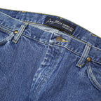 WRANGLER Mens Regular Fit Blue Denim Cotton Jeans W35 L36 Classic Casual Wear