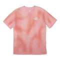 THE NORTH FACE Mens Pink Tie Dye T-Shirt S Short Sleeve Crew Neck Cotton Blend