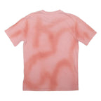 THE NORTH FACE Mens Pink Tie Dye T-Shirt S Short Sleeve Crew Neck Cotton Blend