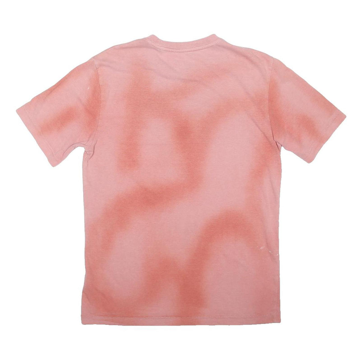 THE NORTH FACE Mens Pink Tie Dye T-Shirt S Short Sleeve Crew Neck Cotton Blend