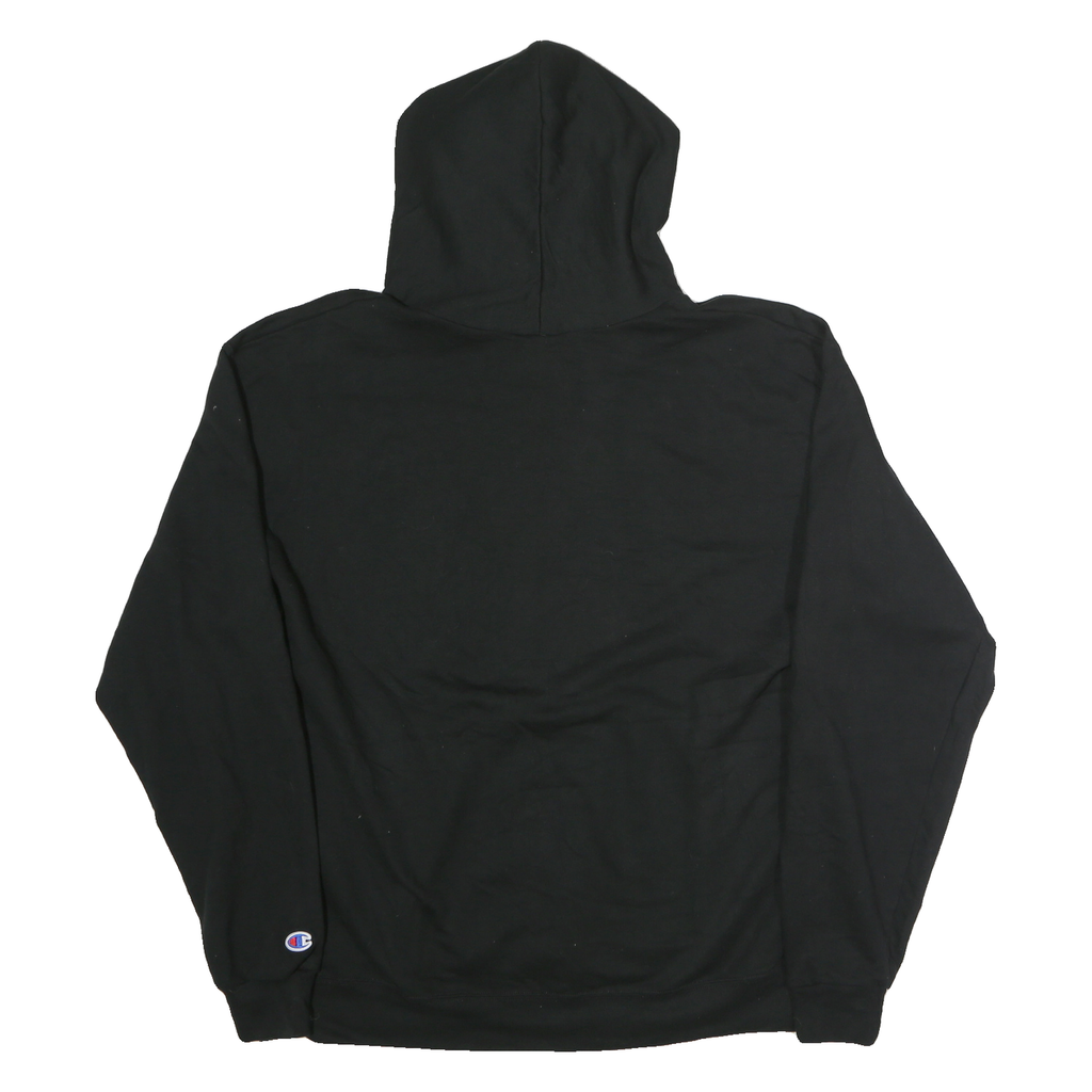 CHAMPION Mens Black Guerin Catholic Soccer Pullover Hoodie XL Cotton Comfort