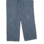 DICKIES Mens Relaxed Blue Denim Jeans W38 L32 Workwear Cotton Blend Zip Closure