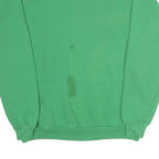 JERZEES Mens Green Cotton Blend Sweatshirt XL Crew Neck Casual Basic Pullover