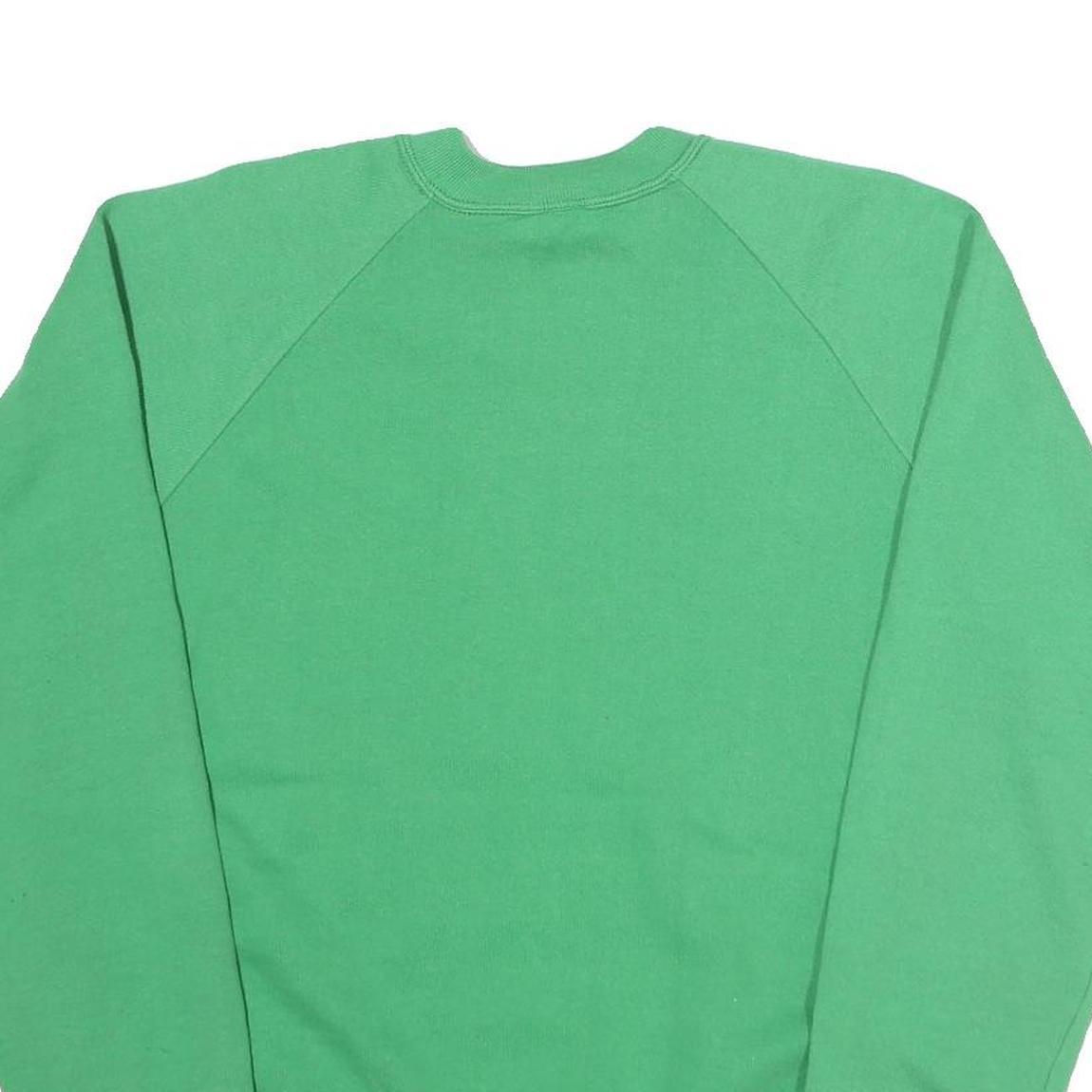 JERZEES Mens Green Cotton Blend Sweatshirt XL Crew Neck Casual Basic Pullover