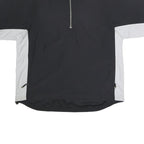 ADIDAS Mens Black & White Half Zip L Polyester Sports Sweatshirt Casual Wear
