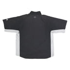 ADIDAS Mens Black & White Half Zip L Polyester Sports Sweatshirt Casual Wear