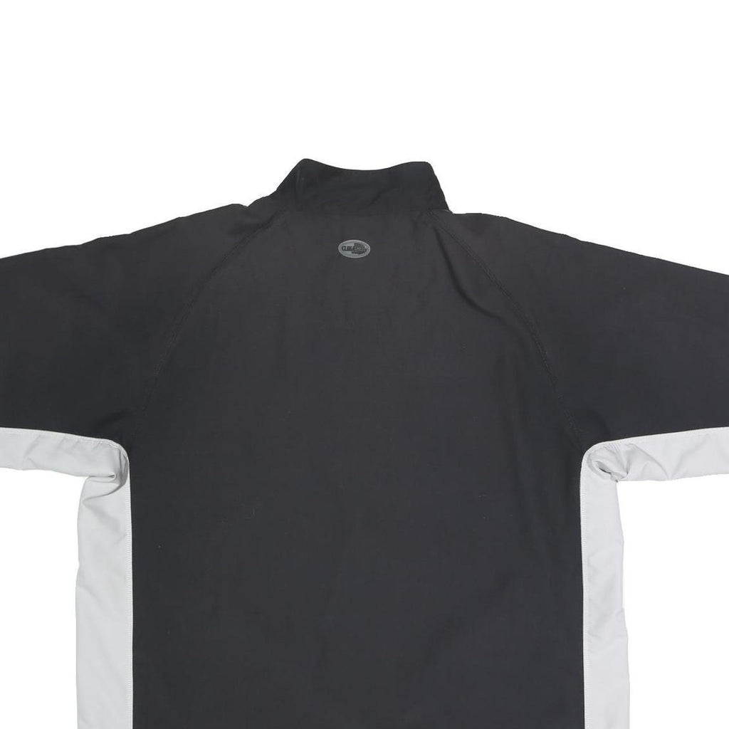 ADIDAS Mens Black & White Half Zip L Polyester Sports Sweatshirt Casual Wear