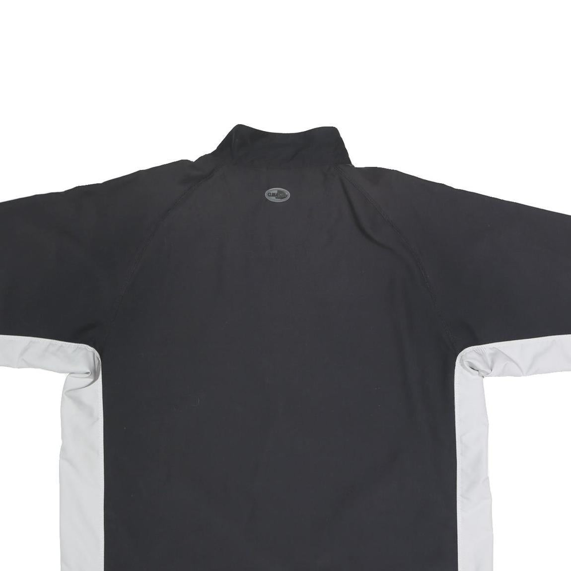 ADIDAS Mens Black & White Half Zip L Polyester Sports Sweatshirt Casual Wear