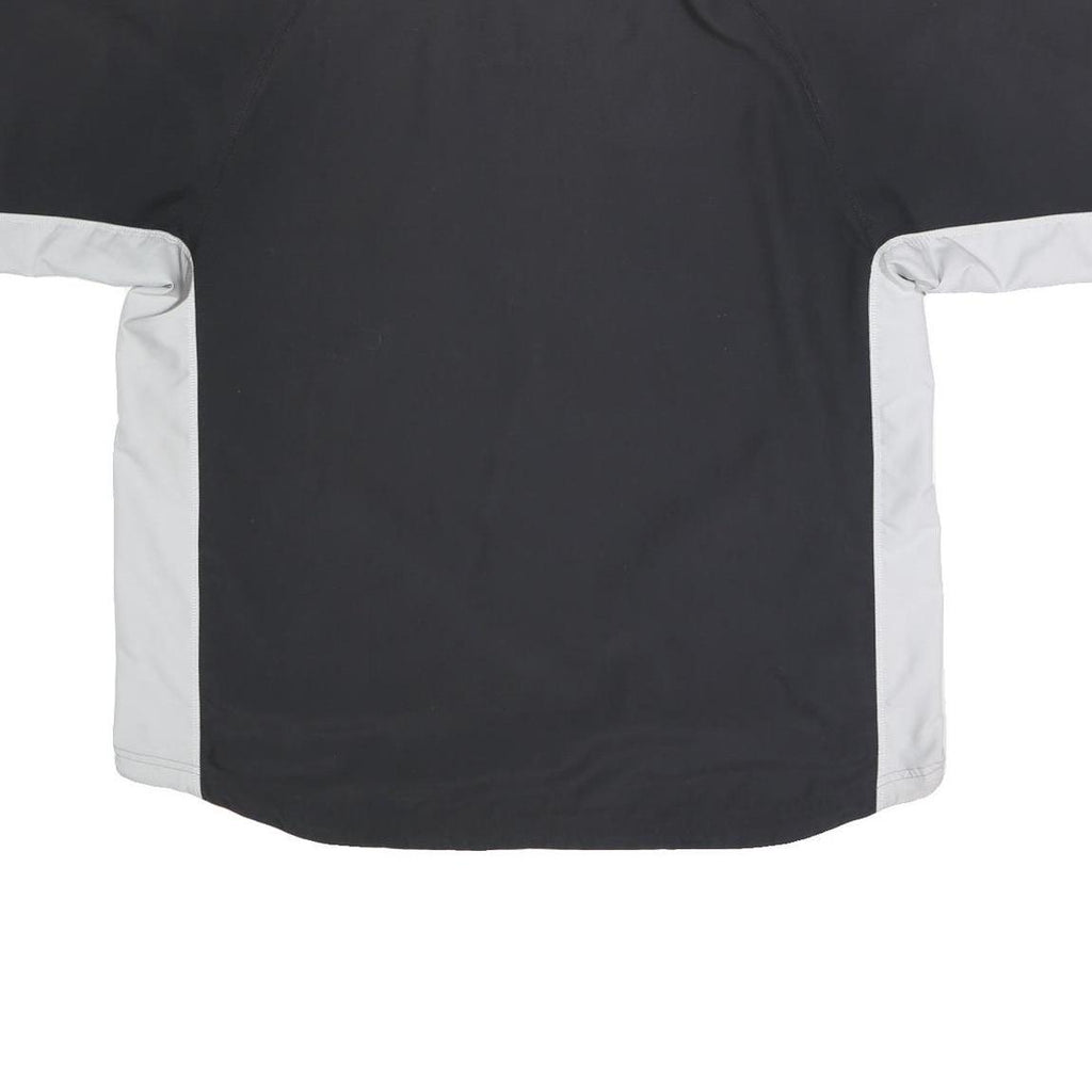 ADIDAS Mens Black & White Half Zip L Polyester Sports Sweatshirt Casual Wear