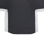 ADIDAS Mens Black & White Half Zip L Polyester Sports Sweatshirt Casual Wear