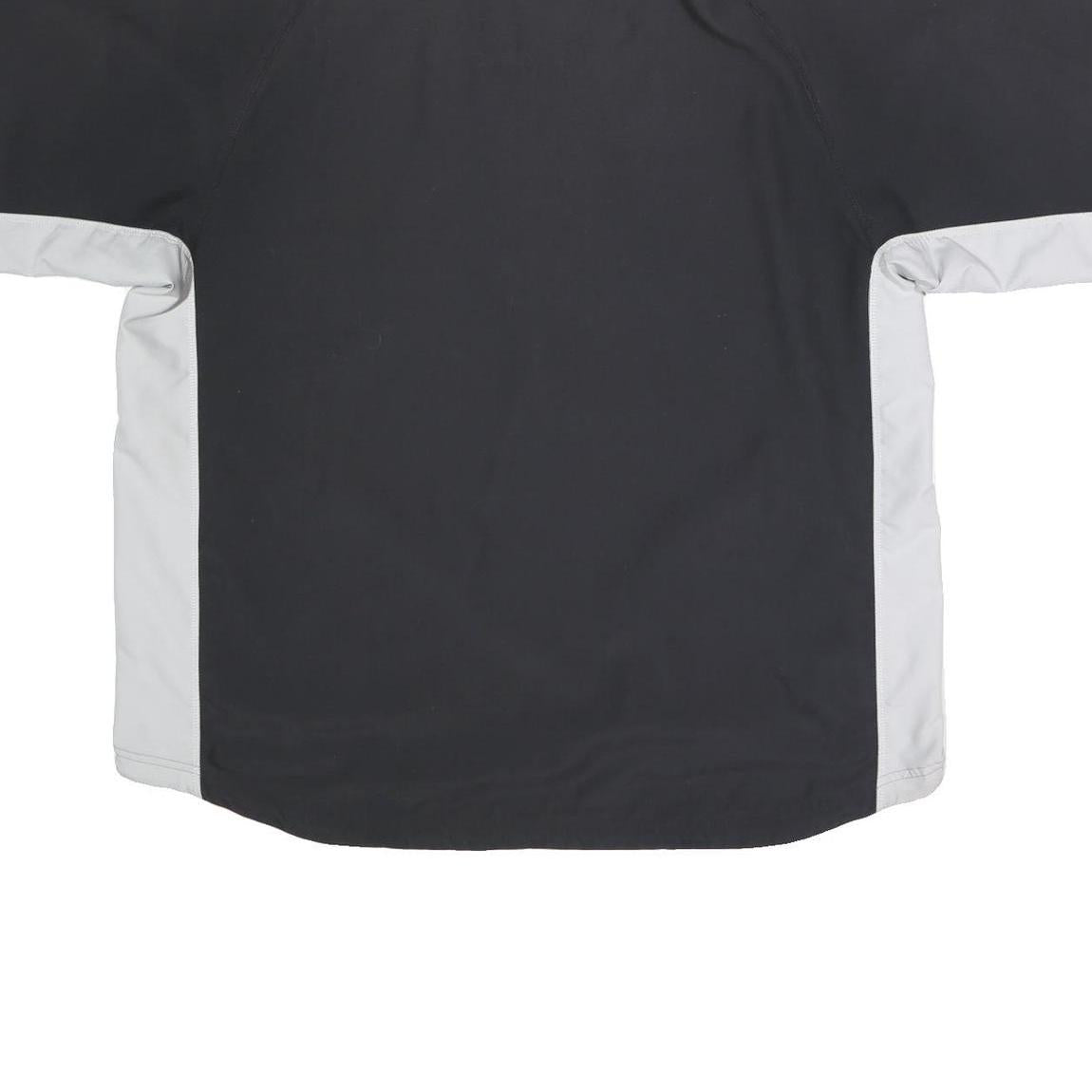 ADIDAS Mens Black & White Half Zip L Polyester Sports Sweatshirt Casual Wear