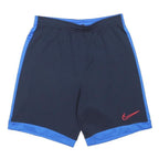 NIKE Boys Shorts Black & Blue Sports Casual L W26 Polyester Blend
