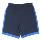 NIKE Boys Shorts Black & Blue Sports Casual L W26 Polyester Blend