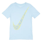 NIKE Mens Light Blue Graphic T-Shirt S Short Sleeve Crew Neck Cotton Blend