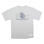 MAJESTIC Mens Grey 2005 MLB Playoffs Graphic T-Shirt M Short Sleeve Crew Neck