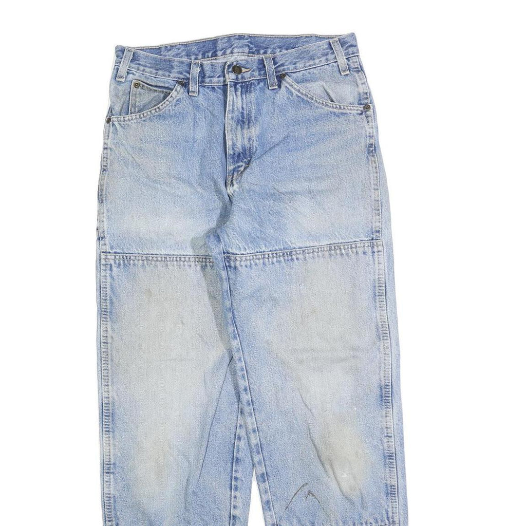 DICKIES Mens Regular Fit Light Blue Denim Jeans W32 L32 Zip Closure Casual