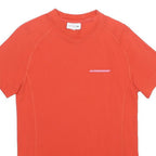 LACOSTE Mens Red T-Shirt S Short Sleeve Crew Neck Logo Cotton Blend Casual