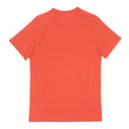 LACOSTE Mens Red T-Shirt S Short Sleeve Crew Neck Logo Cotton Blend Casual