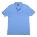ADIDAS Mens Blue Short Sleeve Plain Polo Shirt M Cotton Blend Casual Sportswear