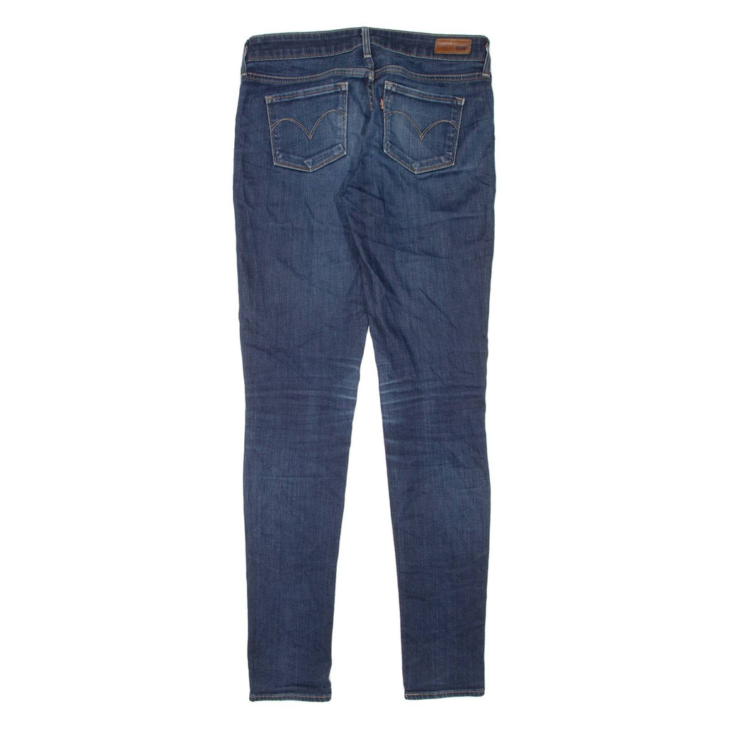 LEVI'S Modern Rise Womens Jeans Blue Slim Skinny Denim Stone Wash W28 L34
