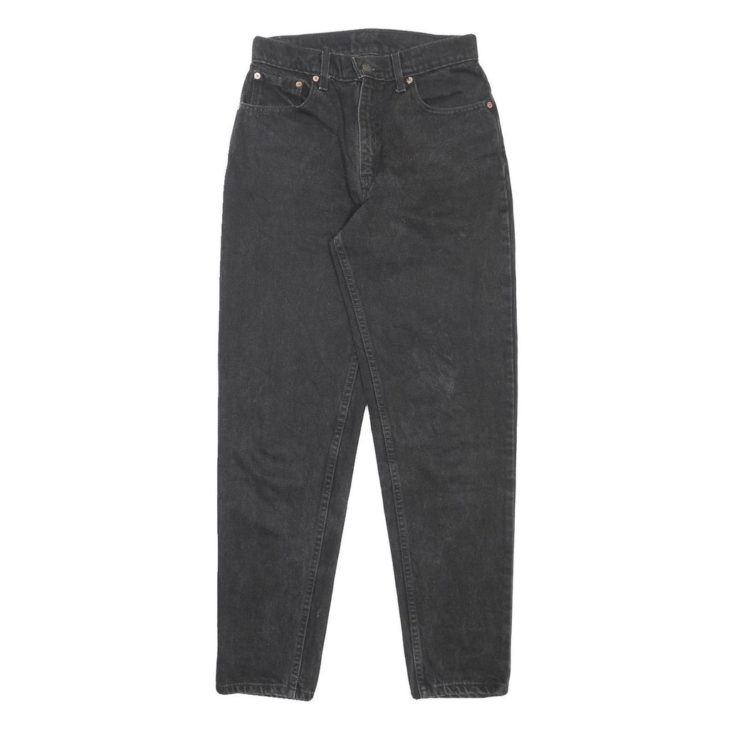 LEVI'S 550 Tapered Womens Jeans Black Relaxed Denim Medium W27 L30 Comfortable