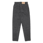 LEVI'S 550 Tapered Womens Jeans Black Relaxed Denim Medium W27 L30 Comfortable