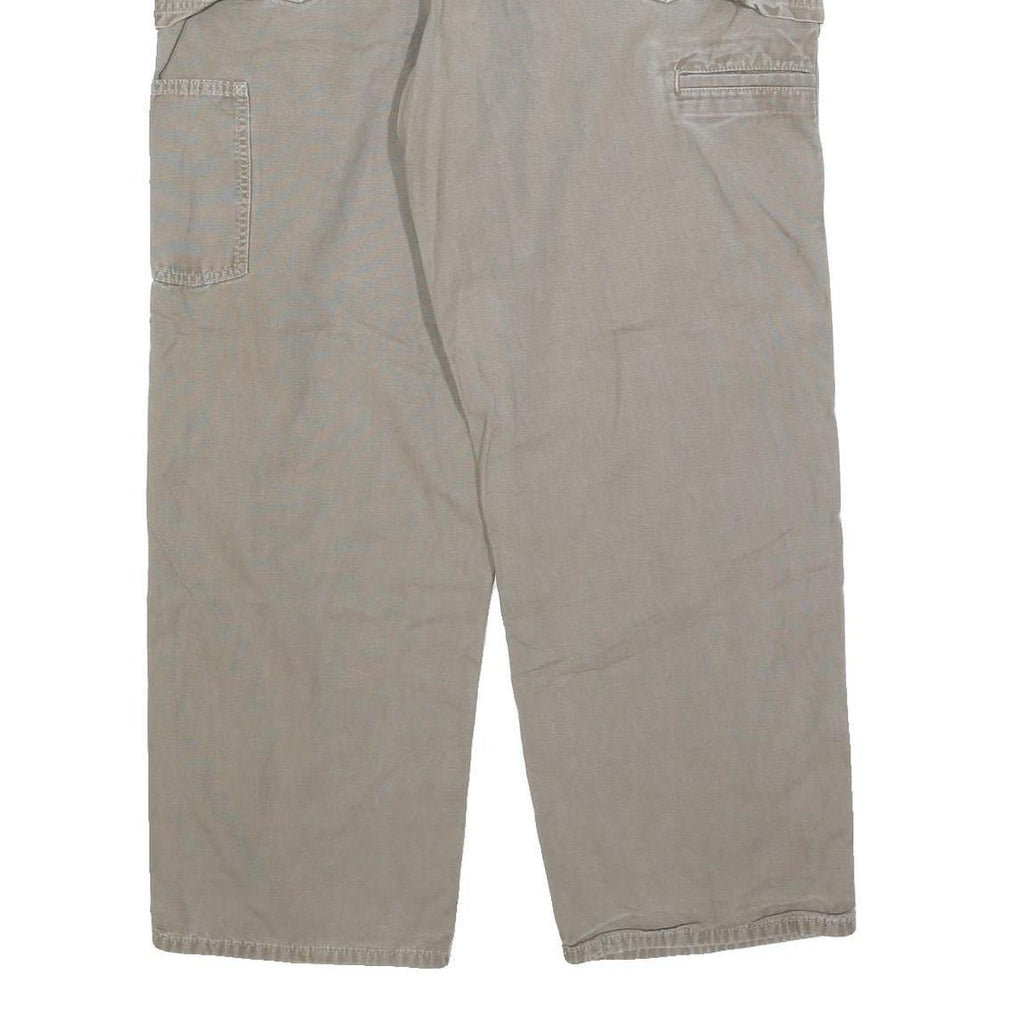 CARHARTT Mens Jeans Beige Relaxed Straight Denim W40 L32 Workwear Zip