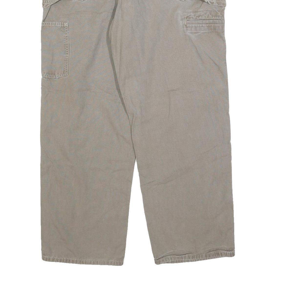 CARHARTT Mens Jeans Beige Relaxed Straight Denim W40 L32 Workwear Zip