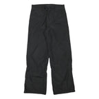 CONTEMPORARY Womens Black Relaxed Wide-Leg Trousers W30 L30 Polyester Blend Zip