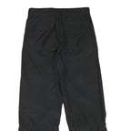 CONTEMPORARY Womens Black Relaxed Wide-Leg Trousers W30 L30 Polyester Blend Zip