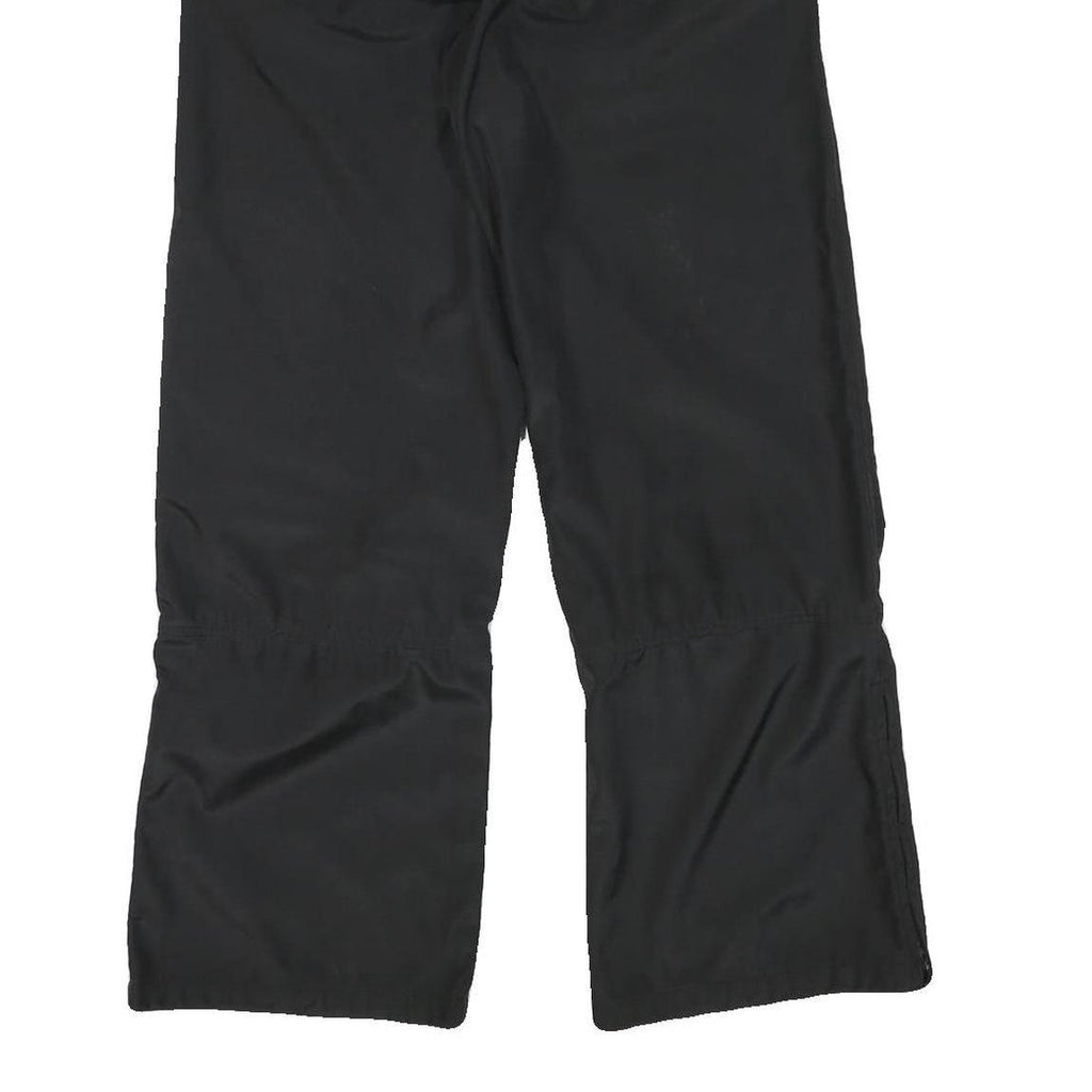 CONTEMPORARY Womens Black Relaxed Wide-Leg Trousers W30 L30 Polyester Blend Zip