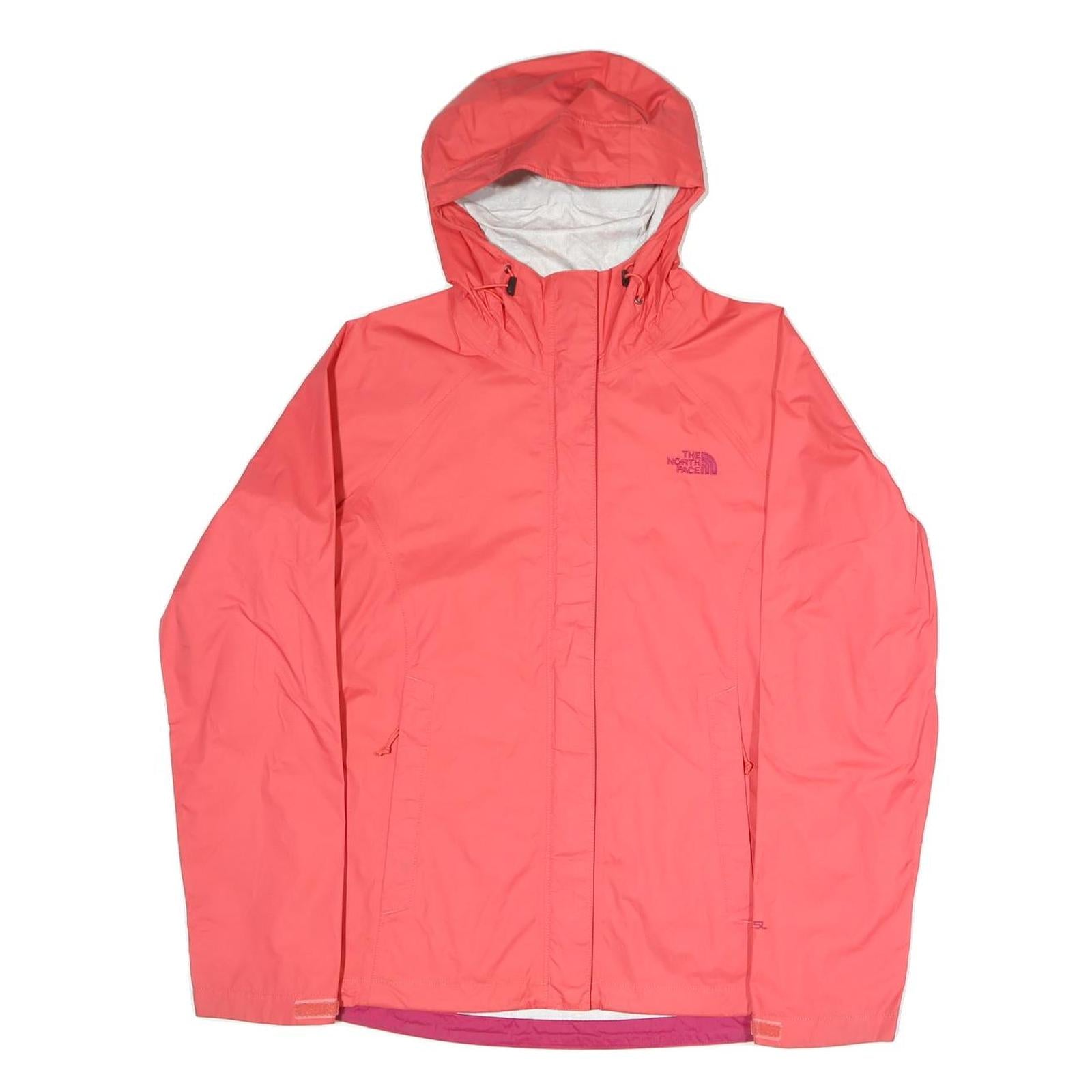 THE NORTH FACE Womens Pink & Purple Outdoor Waterproof Jacket M Polyester Blend
