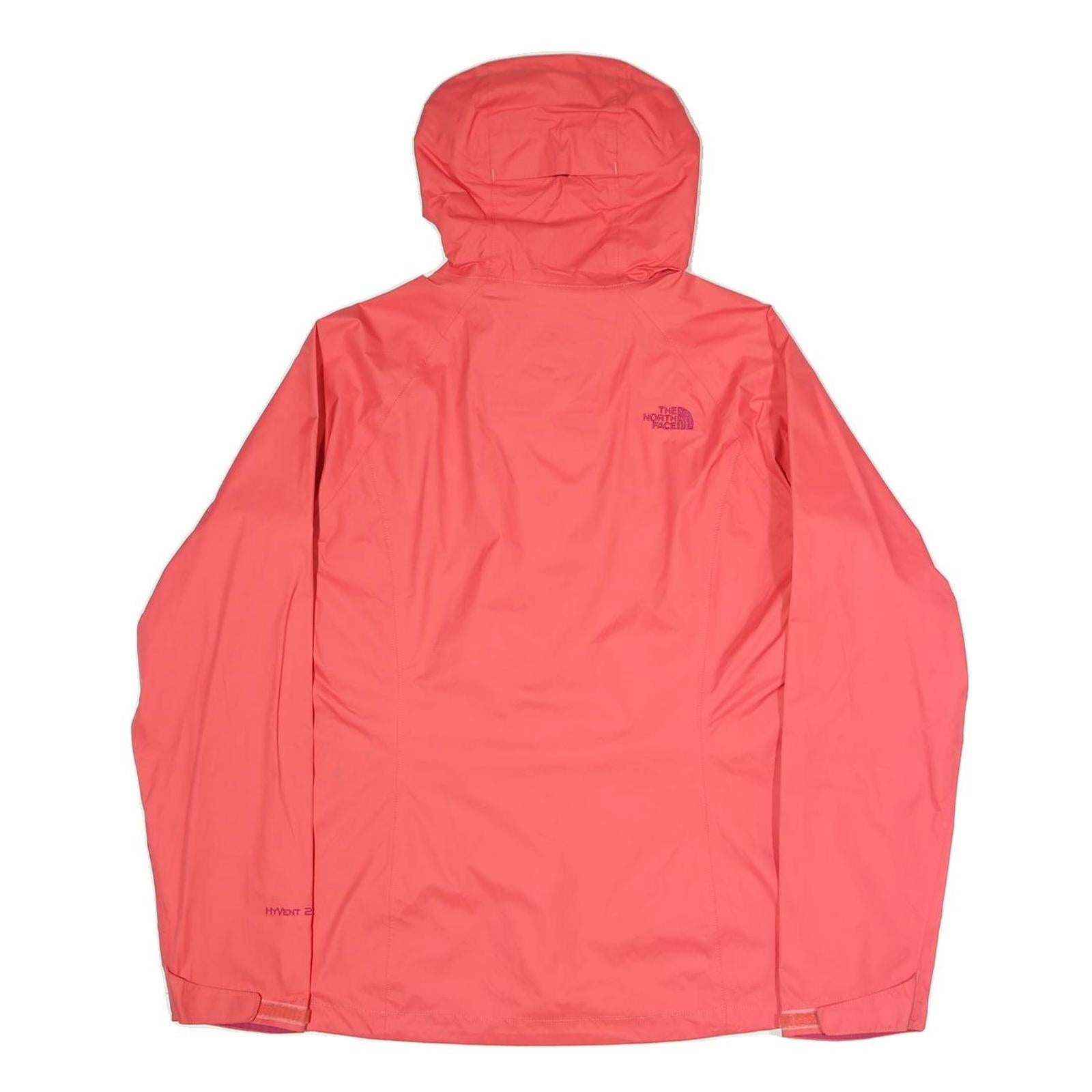 THE NORTH FACE Womens Pink & Purple Outdoor Waterproof Jacket M Polyester Blend