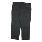 DICKIES Mens Cotton Blend Black Regular Fit Straight Leg Trousers W40 L29