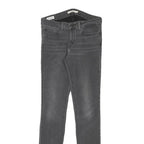 LEVI'S Womens Grey Slim Skinny Denim Medium Wash Cotton Blend Zip W28 L31