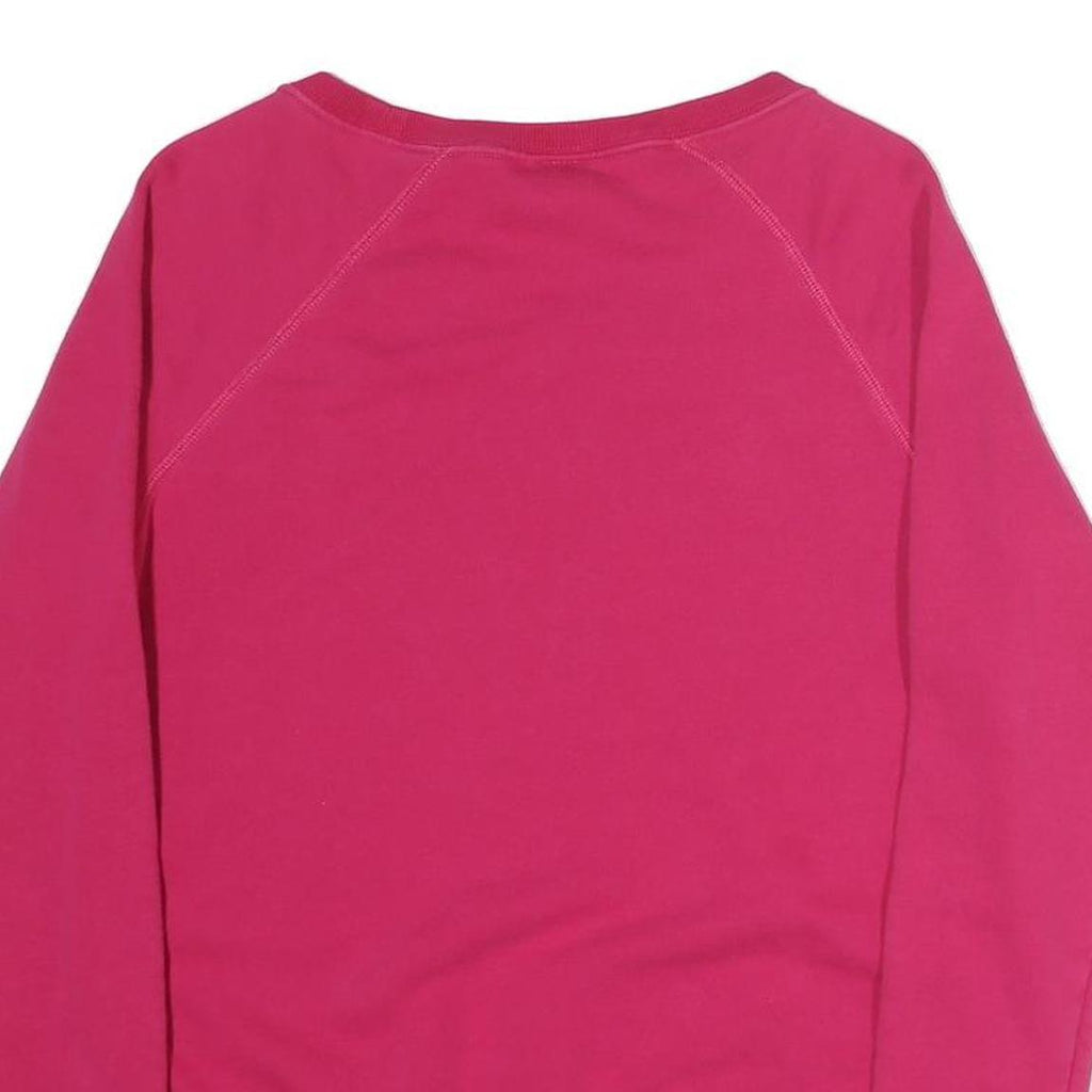 NIKE Womens Pink Sweatshirt Crew Neck S Cotton Blend Pullover Casual