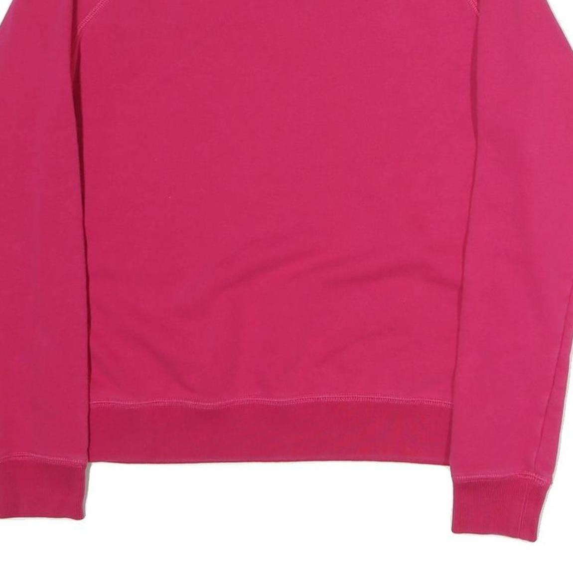 NIKE Womens Pink Sweatshirt Crew Neck S Cotton Blend Pullover Casual