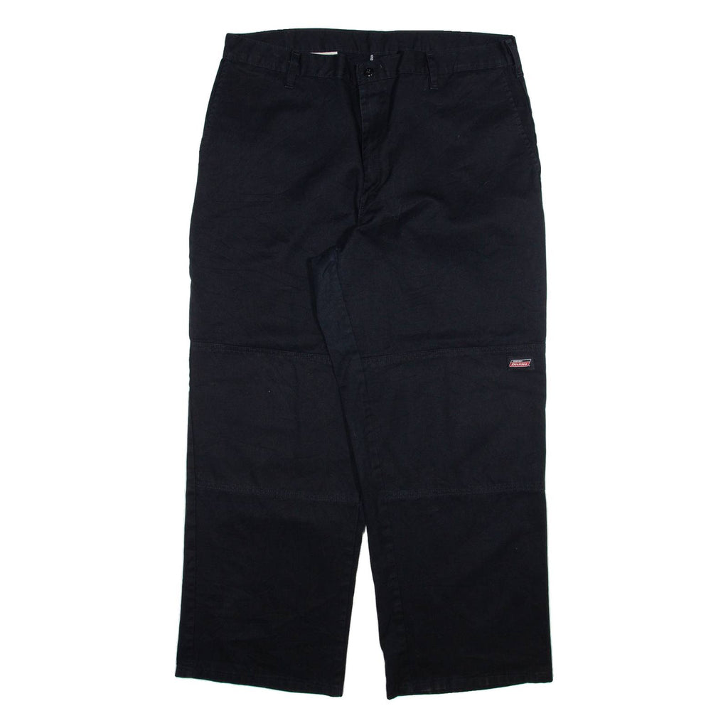 DICKIES Mens Trousers Black Relaxed Straight W38 L30