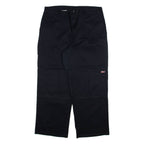 DICKIES Mens Trousers Black Relaxed Straight W38 L30