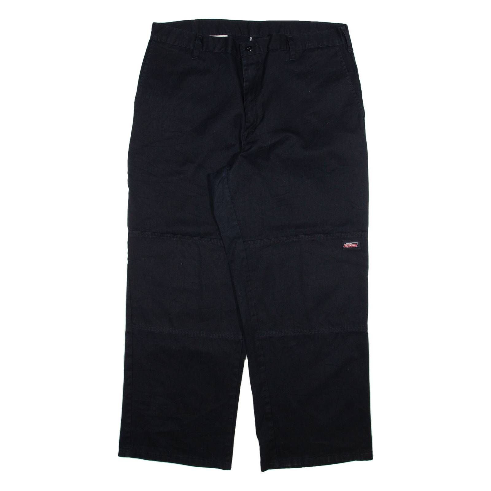 DICKIES Mens Trousers Black Relaxed Straight W38 L30
