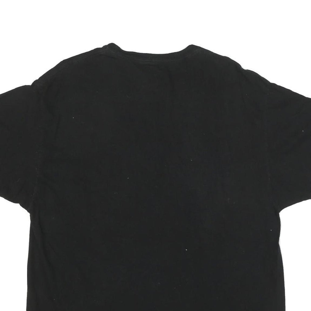 CHAMPION Mens Black Cotton Blend Logo Graphic T-Shirt XL Crew Neck Short Sleeve