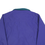 REI Womens Purple & Teal Outdoor Jacket L Polyester Blend Zip Casual Lightweight