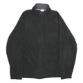 STARTER Mens Black Zip Jacket L Polyester Plain Casual Sportwear Lightweight