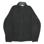 STARTER Mens Black Zip Jacket L Polyester Plain Casual Sportwear Lightweight
