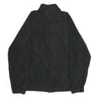 STARTER Mens Black Zip Jacket L Polyester Plain Casual Sportwear Lightweight